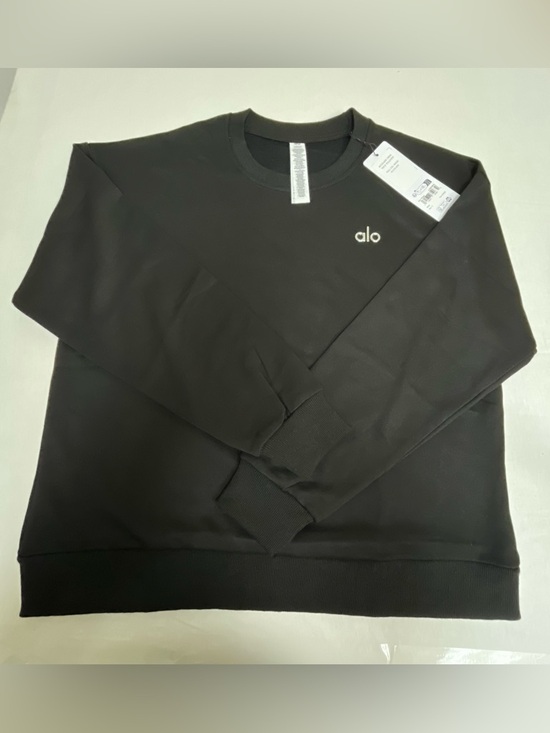 ALO Yoga Sweaters - ALO Yoga Accolade Black Crewneck Sweatshirt